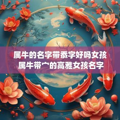 属牛的名字带忝字好吗女孩 属牛带宀的高雅女孩名字