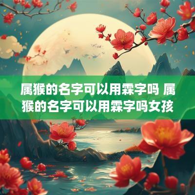 属猴的名字可以用霖字吗 属猴的名字可以用霖字吗女孩