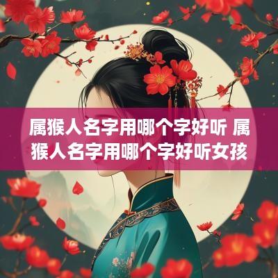 属猴人名字用哪个字好听 属猴人名字用哪个字好听女孩