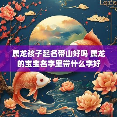 属龙孩子起名带山好吗 属龙的宝宝名字里带什么字好
