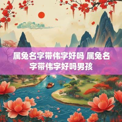 属兔名字带伟字好吗 属兔名字带伟字好吗男孩