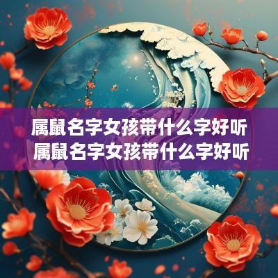 属鼠名字女孩带什么字好听 属鼠名字女孩带什么字好听又有寓意