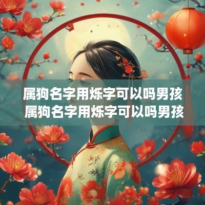 属狗名字用烁字可以吗男孩 属狗名字用烁字可以吗男孩子