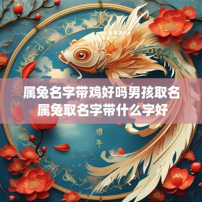 属兔名字带鸡好吗男孩取名 属兔取名字带什么字好