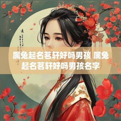 属兔起名茗轩好吗男孩 属兔起名茗轩好吗男孩名字