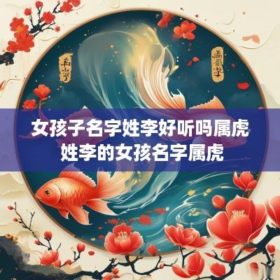 女孩子名字姓李好听吗属虎 姓李的女孩名字属虎