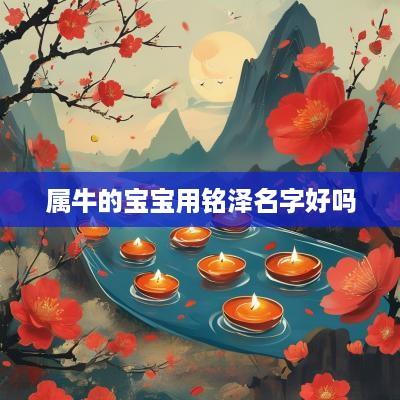 属牛的宝宝用铭泽名字好吗