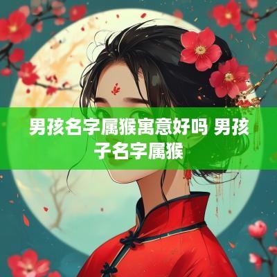 男孩名字属猴寓意好吗 男孩子名字属猴