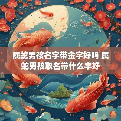 属蛇男孩名字带金字好吗 属蛇男孩取名带什么字好