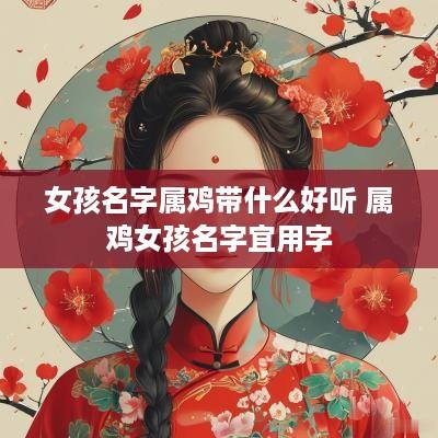 女孩名字属鸡带什么好听 属鸡女孩名字宜用字