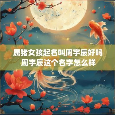 属猪女孩起名叫周宇辰好吗 周宇辰这个名字怎么样