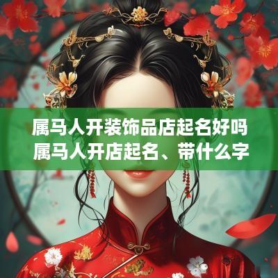 属马人开装饰品店起名好吗 属马人开店起名、带什么字好