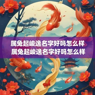 属兔起峻逸名字好吗怎么样 属兔起峻逸名字好吗怎么样