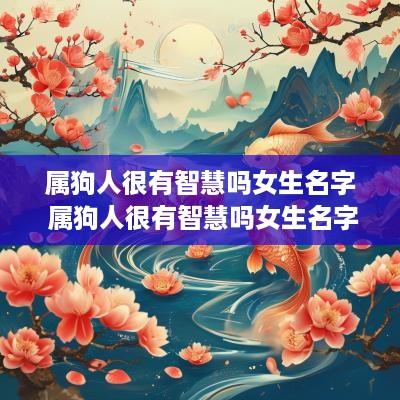 属狗人很有智慧吗女生名字 属狗人很有智慧吗女生名字叫什么