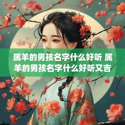 属羊的男孩名字什么好听 属羊的男孩名字什么好听又吉祥