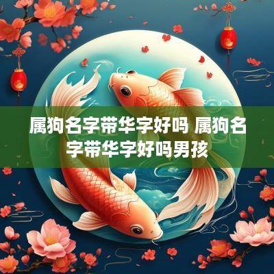 属狗名字带华字好吗 属狗名字带华字好吗男孩