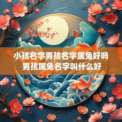 小孩名字男孩名字属兔好吗 男孩属兔名字叫什么好