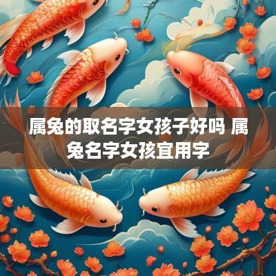 属兔的取名字女孩子好吗 属兔名字女孩宜用字