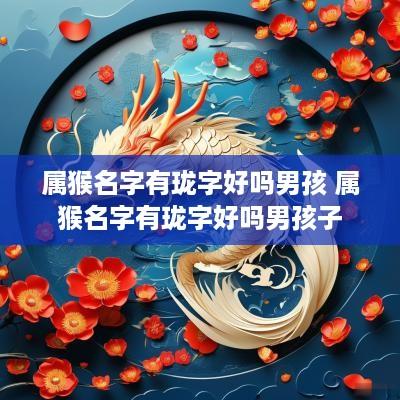 属猴名字有珑字好吗男孩 属猴名字有珑字好吗男孩子