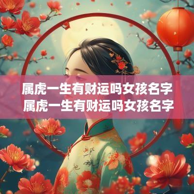 属虎一生有财运吗女孩名字 属虎一生有财运吗女孩名字叫什么