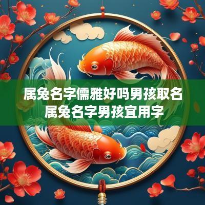 属兔名字儒雅好吗男孩取名 属兔名字男孩宜用字