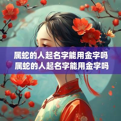 属蛇的人起名字能用金字吗 属蛇的人起名字能用金字吗好吗