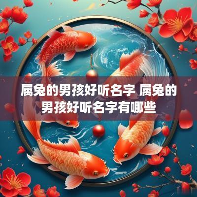 属兔的男孩好听名字 属兔的男孩好听名字有哪些