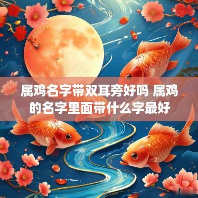 属鸡名字带双耳旁好吗 属鸡的名字里面带什么字最好