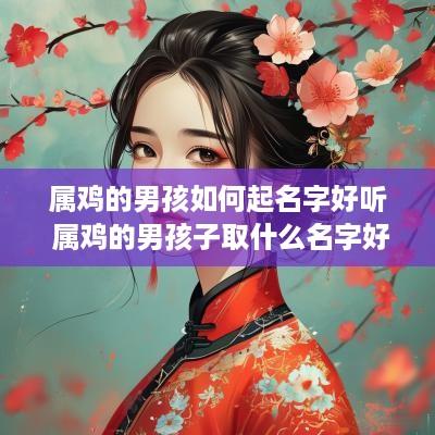 属鸡的男孩如何起名字好听 属鸡的男孩子取什么名字好