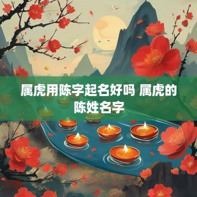 属虎用陈字起名好吗 属虎的陈姓名字