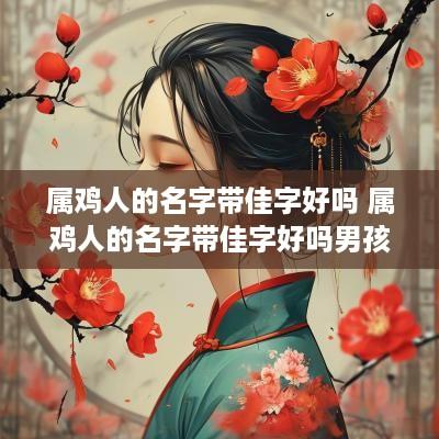 属鸡人的名字带佳字好吗 属鸡人的名字带佳字好吗男孩