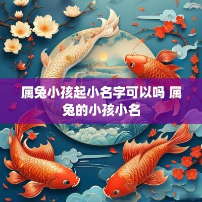 属兔小孩起小名字可以吗 属兔的小孩小名