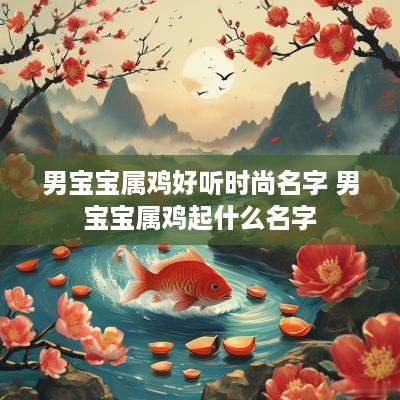 男宝宝属鸡好听时尚名字 男宝宝属鸡起什么名字