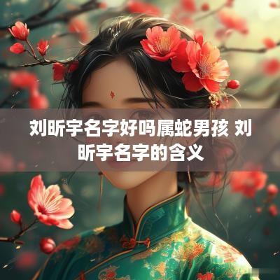 刘昕宇名字好吗属蛇男孩 刘昕宇名字的含义
