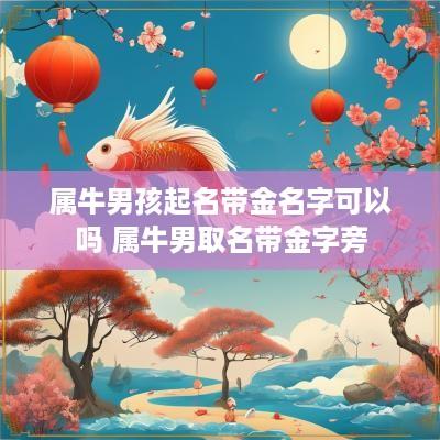 属牛男孩起名带金名字可以吗 属牛男取名带金字旁