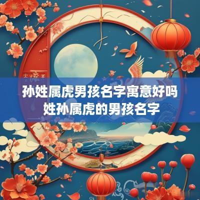 孙姓属虎男孩名字寓意好吗 姓孙属虎的男孩名字