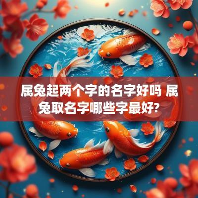 属兔起两个字的名字好吗 属兔取名字哪些字最好?