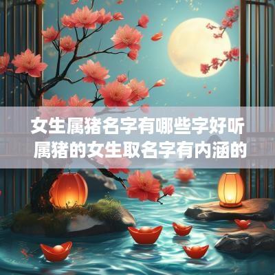 女生属猪名字有哪些字好听 属猪的女生取名字有内涵的字