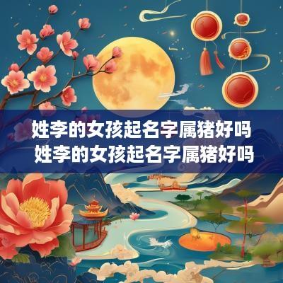 姓李的女孩起名字属猪好吗 姓李的女孩起名字属猪好吗