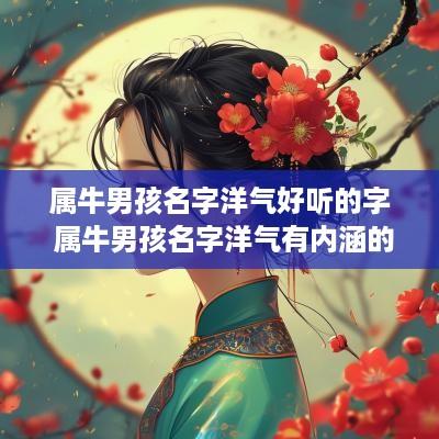 属牛男孩名字洋气好听的字 属牛男孩名字洋气有内涵的