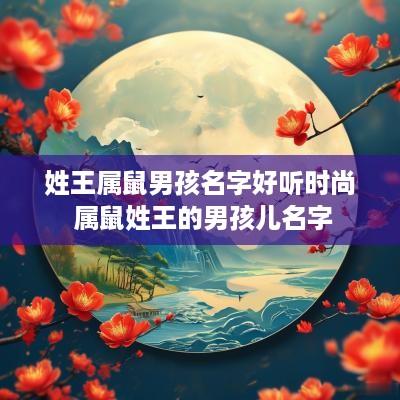 姓王属鼠男孩名字好听时尚 属鼠姓王的男孩儿名字