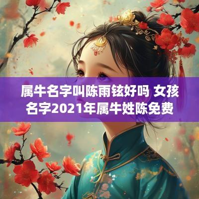 属牛名字叫陈雨铉好吗 女孩名字2025年属牛姓陈免费