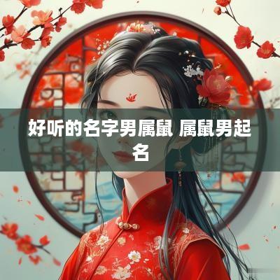 好听的名字男属鼠 属鼠男起名
