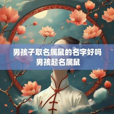 男孩子取名属鼠的名字好吗 男孩起名属鼠