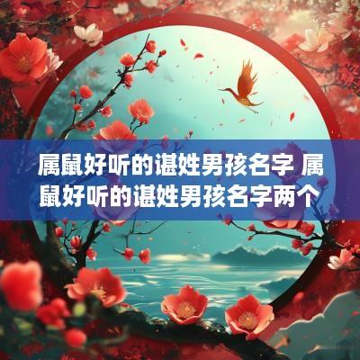 属鼠好听的谌姓男孩名字 属鼠好听的谌姓男孩名字两个字
