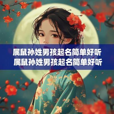 属鼠孙姓男孩起名简单好听 属鼠孙姓男孩起名简单好听的名字