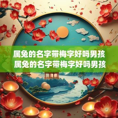 属兔的名字带梅字好吗男孩 属兔的名字带梅字好吗男孩怎么取