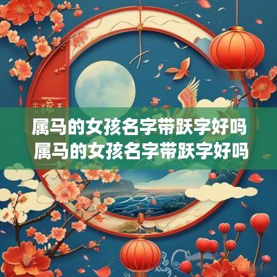 属马的女孩名字带跃字好吗 属马的女孩名字带跃字好吗怎么取