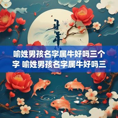 喻姓男孩名字属牛好吗三个字 喻姓男孩名字属牛好吗三个字大全