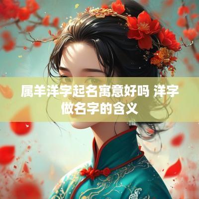 属羊洋字起名寓意好吗 洋字做名字的含义